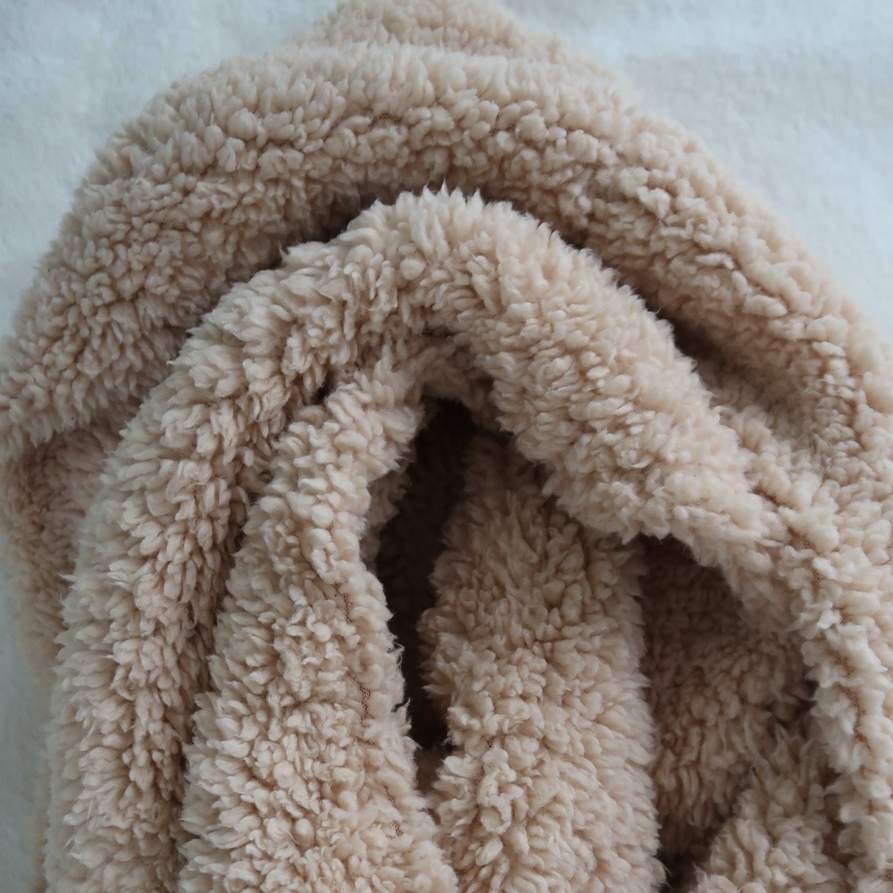 Fuzzy Brown Infinity Scarf